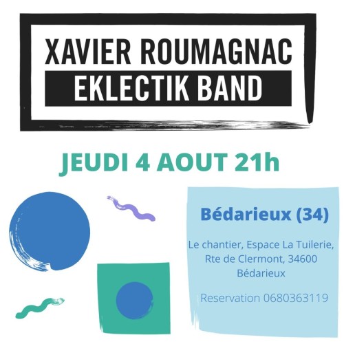 Jeudi 4 Août 2022 Bédarieux Concert Eklectik Band 21h